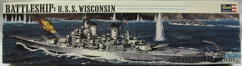 Revell 1/535 BB-65 USS Wisconsin - Iowa Class Battleship, H352-200 plastic model kit